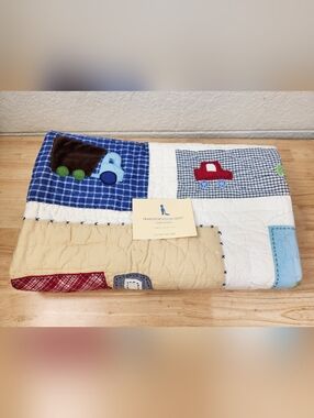 Pottery Barn Kids Transportation Toddler/Crib Quilt 36x50 Patchwork
